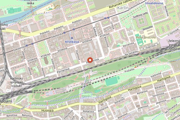 Map showing Stangl in Prague