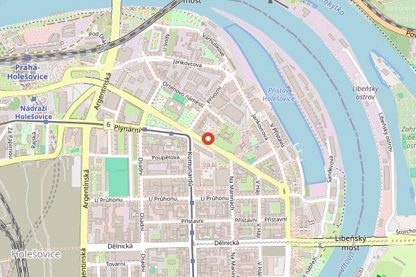 Map showing The Eatery in Prague