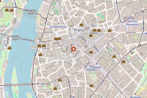 Map showing AnonymouS Bar in Prague