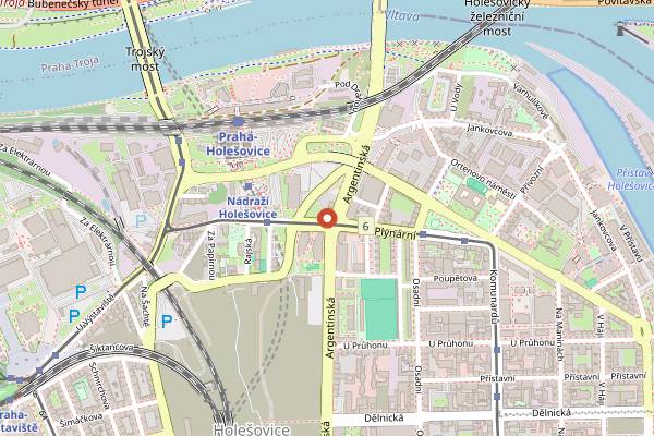 Map showing Cross Club in Prague