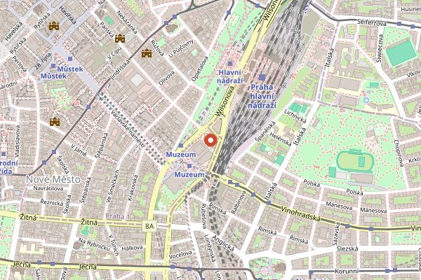 Map showing Cestr in Prague
