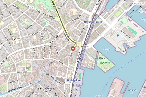 Map showing Bar 3 in Aarhus