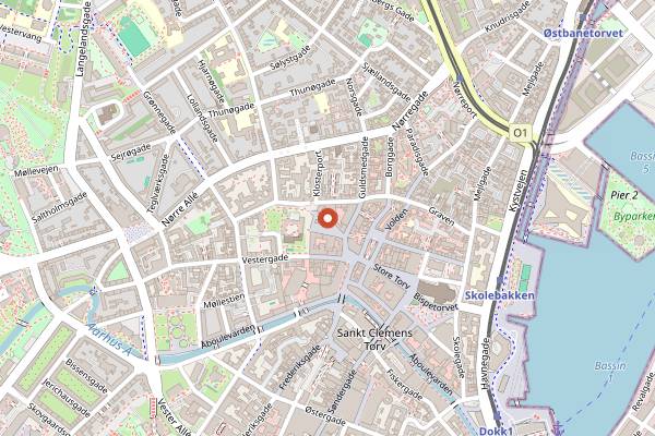 Map showing Fairbar in Aarhus