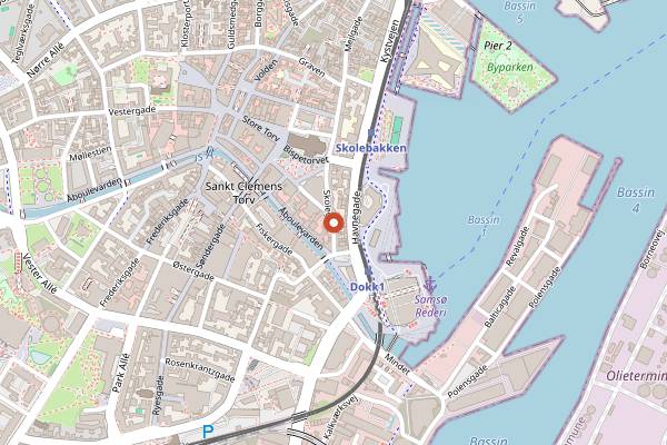 Map showing Fatter Eskil in Aarhus