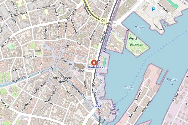 Map showing GBAR in Aarhus
