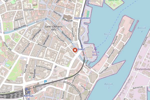 Map showing Tir Na Nog in Aarhus