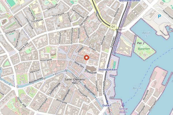 Map showing ÅBEN Aarhus in Aarhus
