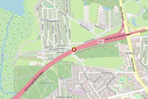Map showing Aarhus Bryghus in Aarhus