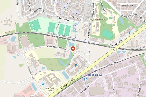 Map showing KRON Brewing in Aarhus