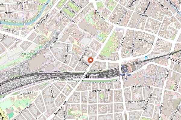 Map showing Doner House in Aarhus
