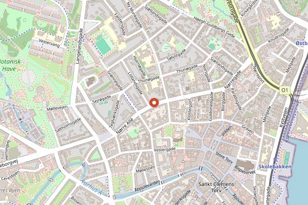 Map showing Yami Sushi in Aarhus