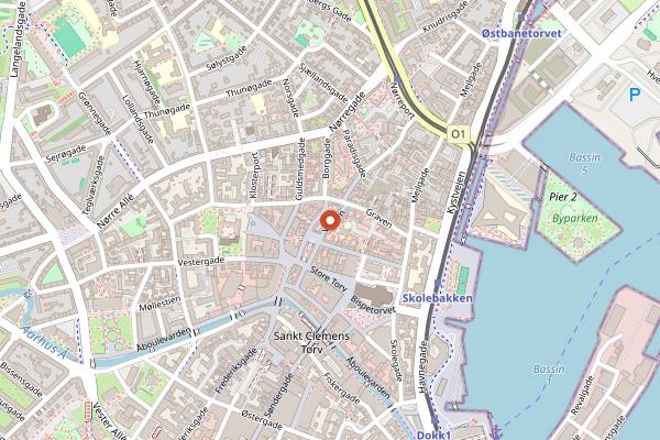 Map showing Aoife Coffee in Aarhus