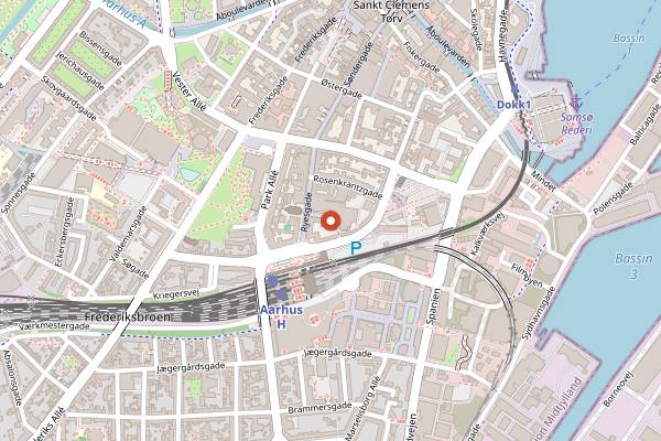 Map showing La Cabra in Aarhus