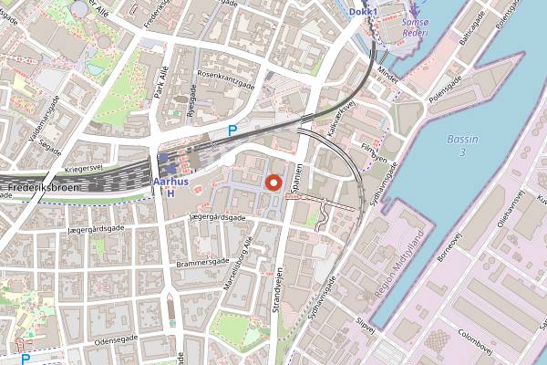 Map showing Wild Oyster Gathering on Djursland in Aarhus
