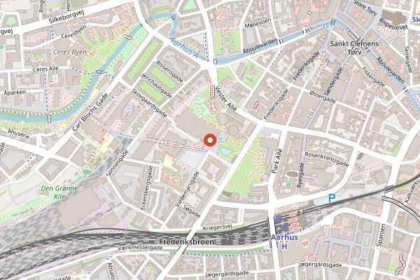 Map showing Musikhuset Aarhus in Aarhus