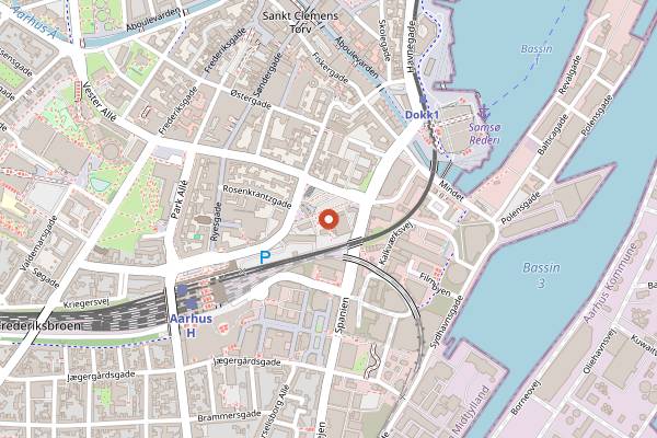 Map showing Aarhus Street Food in Aarhus
