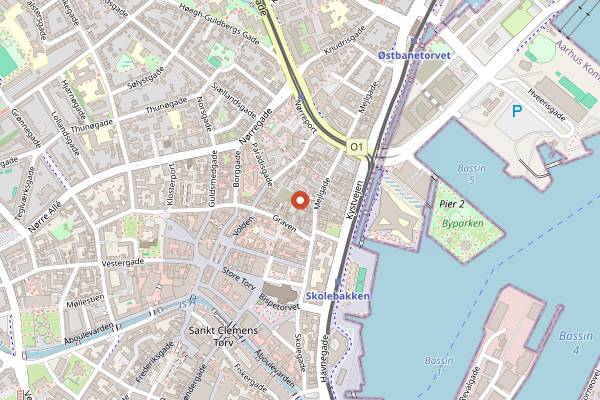 Map showing Domestic in Aarhus
