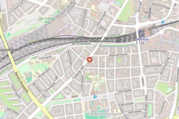 Map showing Hærværk in Aarhus