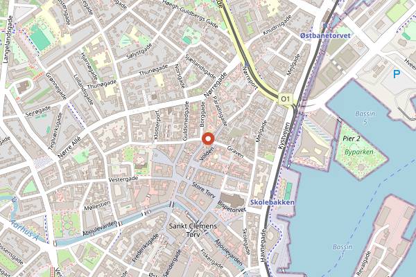 Map showing L'estragon in Aarhus
