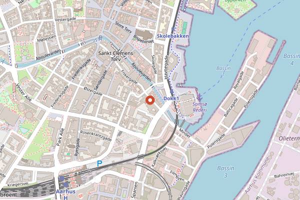 Map showing Restaurant ET in Aarhus