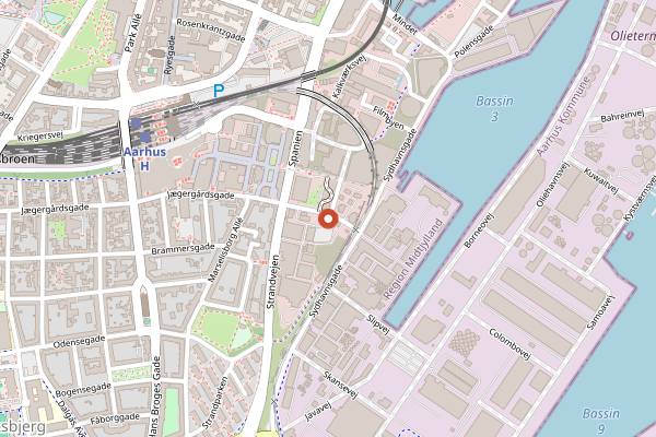 Map showing Restaurant Kohalen in Aarhus