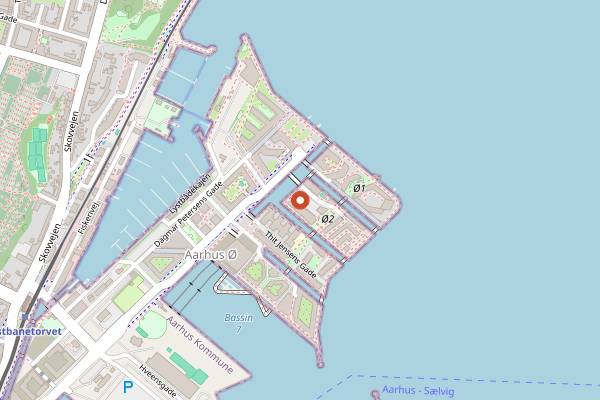 Map showing Substans in Aarhus