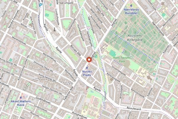 Map showing Bagt in Copenhagen