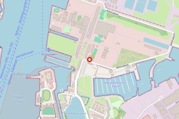 Map showing Lille Bakery in Copenhagen