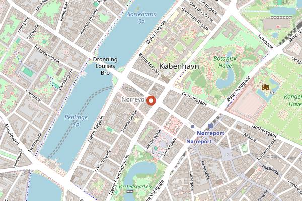 Map showing BarrDrew in Copenhagen