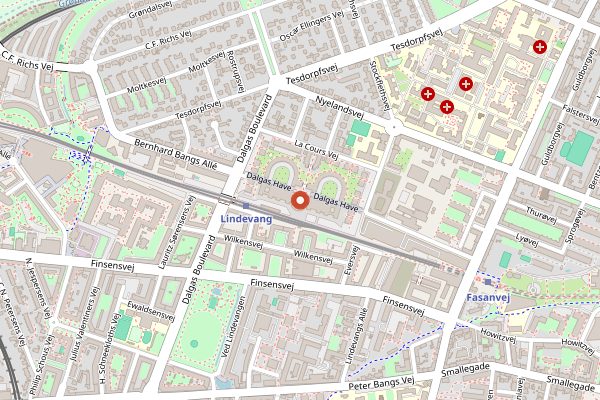 Map showing Bird in Copenhagen