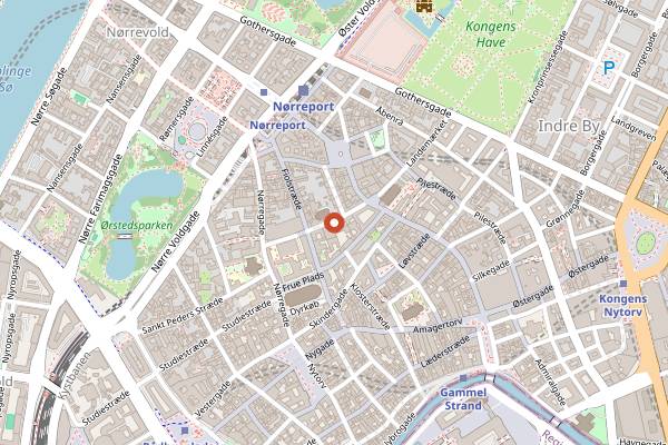 Map showing Café Halvvejen in Copenhagen