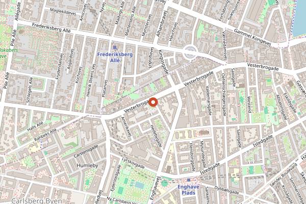 Map showing Café Ludwigsen in Copenhagen