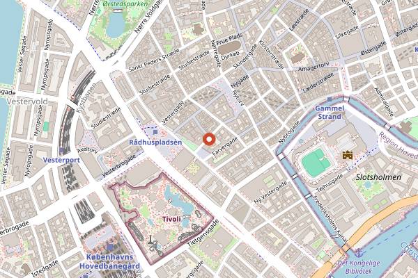Map showing Taphouse in Copenhagen