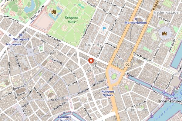 Map showing Velour Cocktailbar in Copenhagen