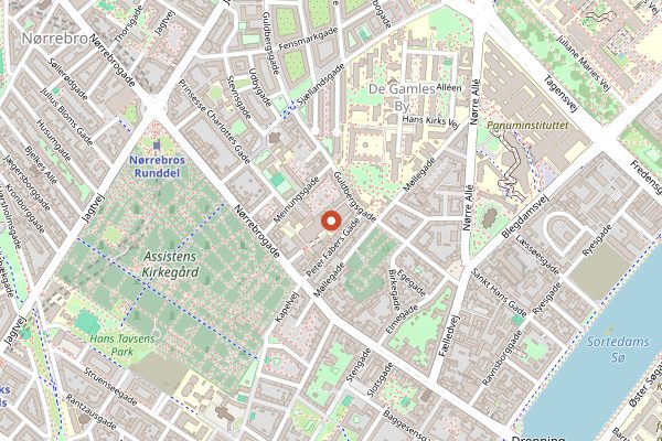 Map showing BRUS (Tapperiet BRUS) in Copenhagen