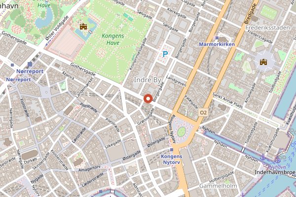 Map showing Atelier September in Copenhagen