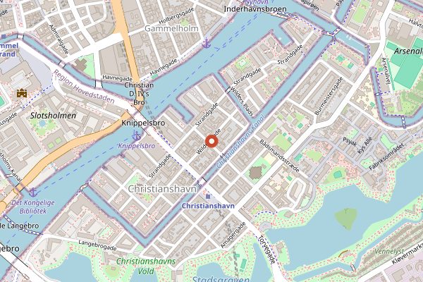 Map showing Café Wilder in Copenhagen