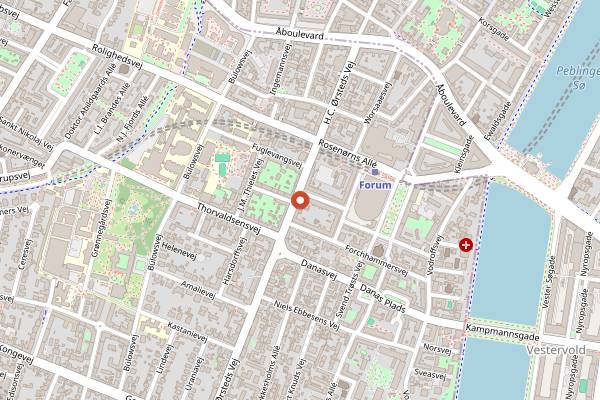 Map showing Spis in Copenhagen