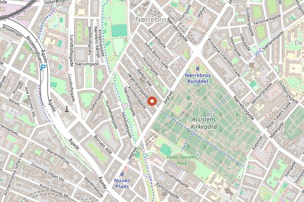 Map showing The Sixteen Twelve in Copenhagen