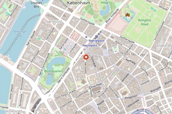 Map showing Abrikos in Copenhagen