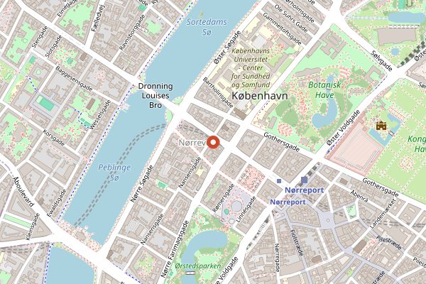 Map showing Slurp Ramen Joint in Copenhagen