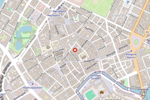 Map showing Sporvejen in Copenhagen