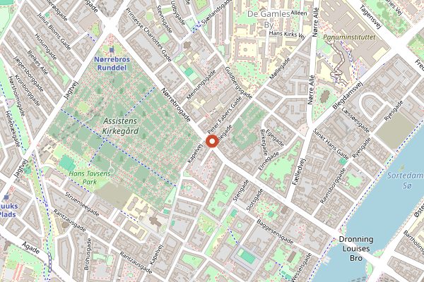 Map showing Andersen & Maillard in Copenhagen
