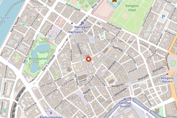 Map showing Democratic Coffee in Copenhagen