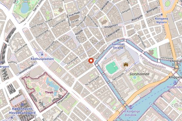 Map showing Katz in Copenhagen