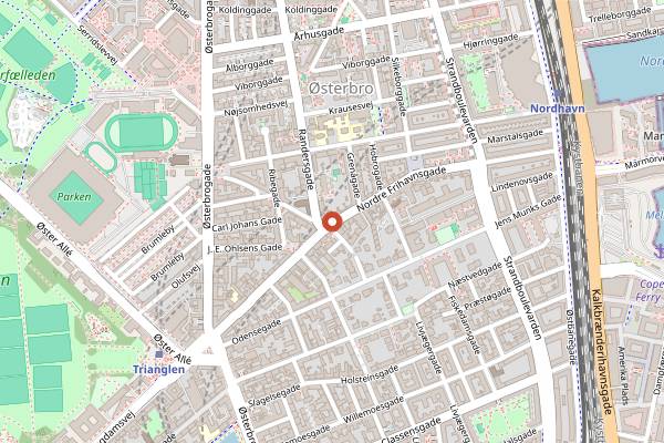 Map showing Petit Cafe in Copenhagen