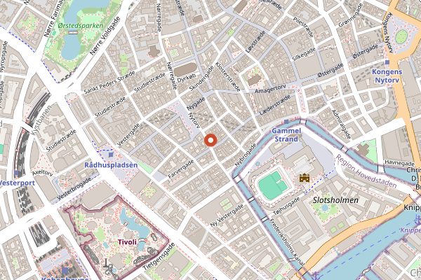 Map showing Sonny in Copenhagen