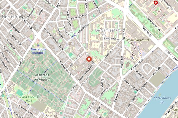 Map showing Bæst in Copenhagen