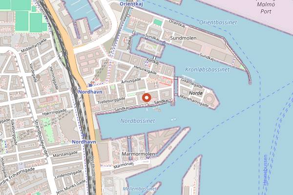 Map showing Kini Kini in Copenhagen