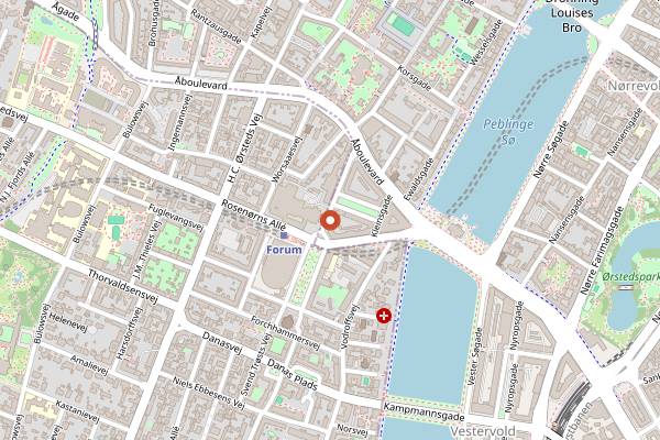 Map showing Restaurant Radio in Copenhagen